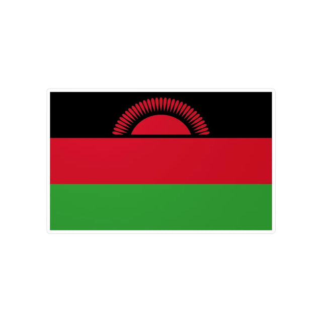 Autocollant Drapeau du Malawi en plusieurs tailles - Pixelforma 