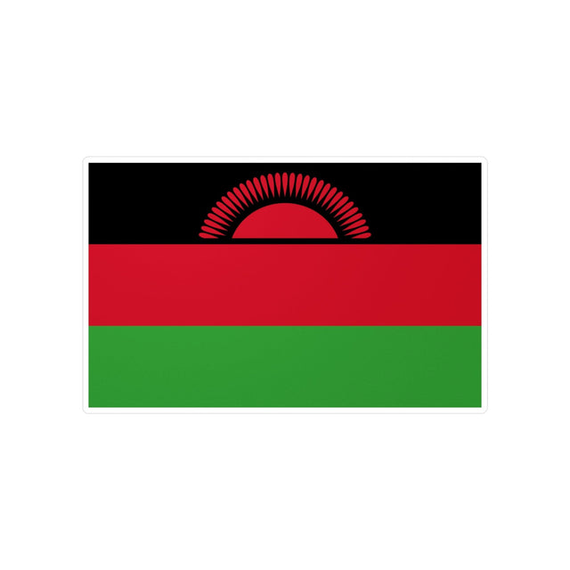 Malawi Flag Sticker in Multiple Sizes - Pixelforma