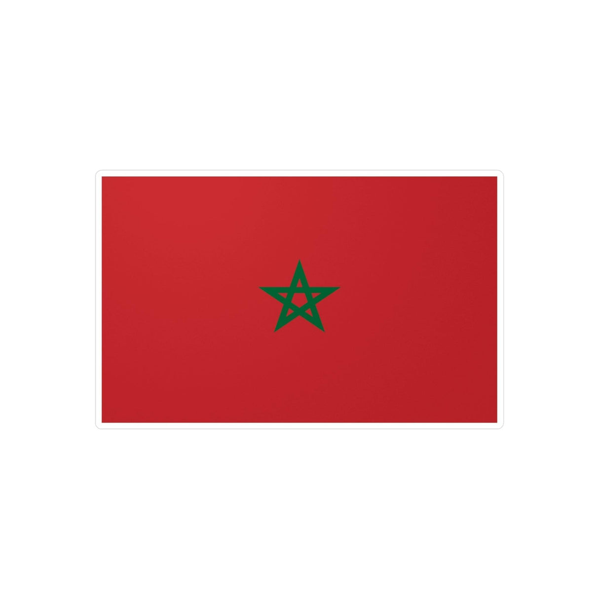 Autocollant Drapeau du Maroc en plusieurs tailles - Pixelforma