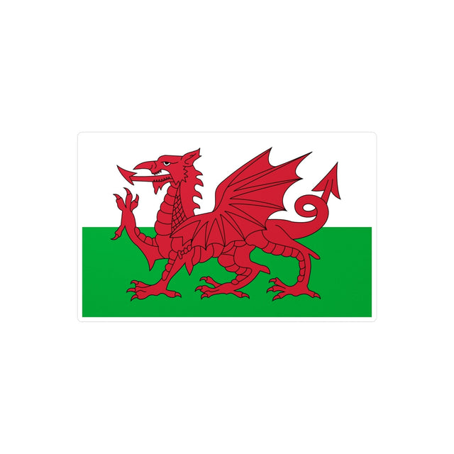 Wales Flag Sticker in Multiple Sizes - Pixelforma