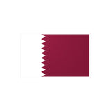 Qatar Flag Sticker in Multiple Sizes - Pixelforma