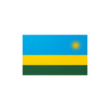 Rwanda Flag Sticker in Multiple Sizes - Pixelforma