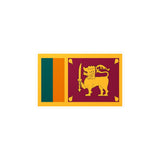 Sri Lanka Flag Sticker in Multiple Sizes - Pixelforma