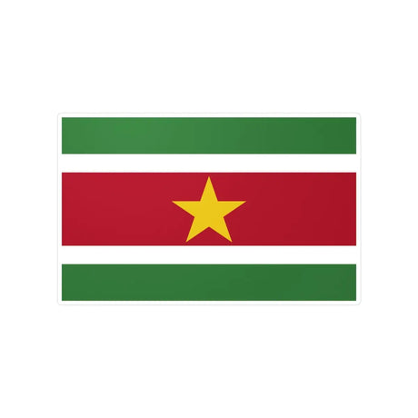 Autocollant Drapeau du Suriname en plusieurs tailles - Pixelforma 