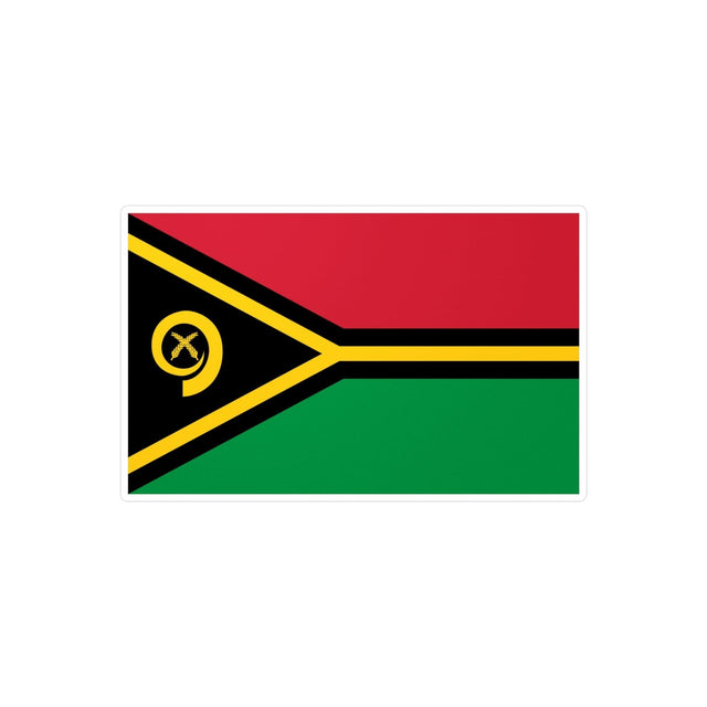 Autocollant Drapeau du Vanuatu en plusieurs tailles - Pixelforma