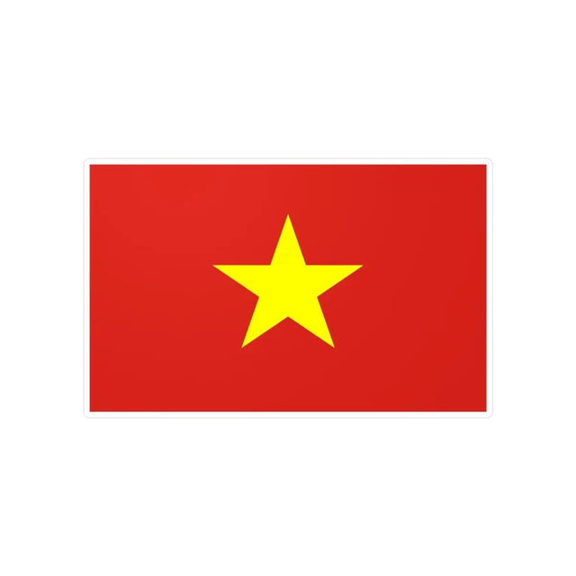 Autocollant Drapeau du Viêt Nam en plusieurs tailles - Pixelforma 