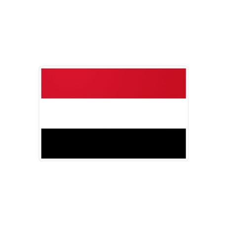 Yemen Flag Sticker in Multiple Sizes - Pixelforma
