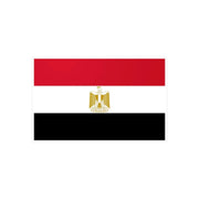 Autocollant drapeau égypte rectangle en pvc résistant