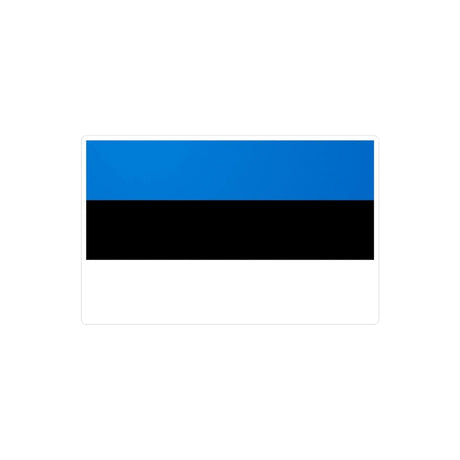 Autocollant drapeau estonie rectangle pvc résistant