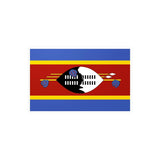 Autocollant drapeau eswatini rectangle pvc résistant