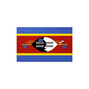 Autocollant drapeau eswatini rectangle pvc résistant