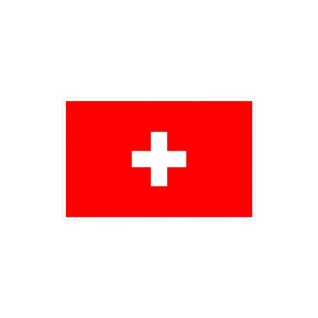 Autocollant Drapeau et armoiries de la Suisse en plusieurs tailles - Pixelforma 