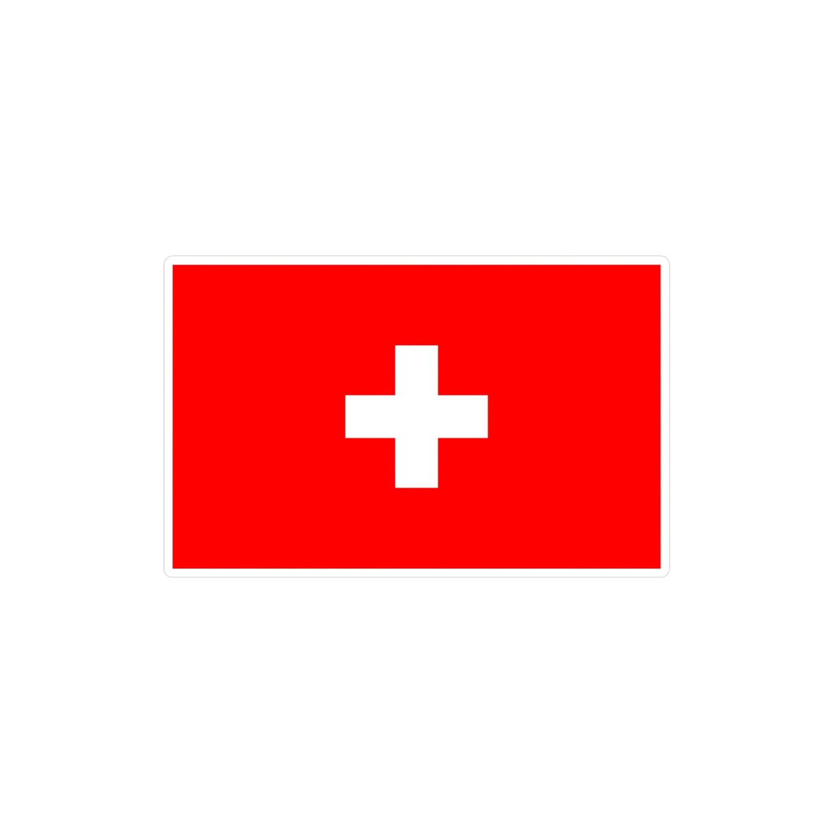 Flag and Coat of Arms of Switzerland Sticker in Various Sizes - Pixelforma
