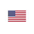 Autocollant drapeau états-unis rectangulaire pvc résistant