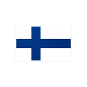 Autocollant drapeau finlande pvc rectangulaire résistant
