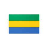Autocollant drapeau gabon rectangle pvc résistant