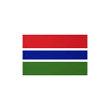 Autocollant drapeau gambie rectangle pvc résistant