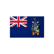 Autocollant drapeau géorgie du sud rectangle résistant