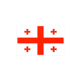 Autocollant drapeau géorgie rectangle pvc résistant