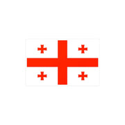 Autocollant drapeau géorgie rectangle pvc résistant