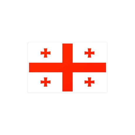 Autocollant drapeau géorgie rectangle pvc résistant