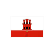 Autocollant drapeau gibraltar pvc résistant forme rectangle