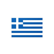 Autocollant drapeau grèce rectangulaire pvc résistant
