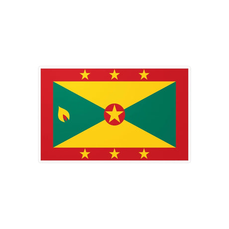 Autocollant drapeau grenade forme rectangle en pvc résistant
