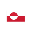 Autocollant drapeau groenland rectangulaire en pvc résistant