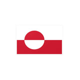 Autocollant drapeau groenland rectangulaire en pvc résistant