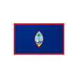 Autocollant drapeau guam rectangle pvc résistant décoratif