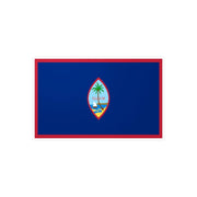 Autocollant drapeau guam rectangle pvc résistant décoratif