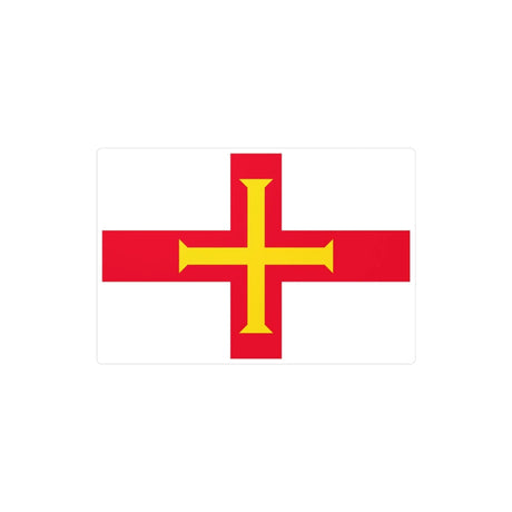 Autocollant drapeau guernesey rectangle pvc résistant