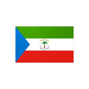 Autocollant drapeau guinée équatoriale forme rectangle pvc