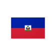 Autocollant drapeau haïti rectangulaire pvc résistant
