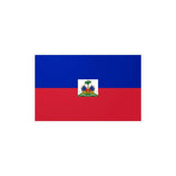 Autocollant drapeau haïti rectangulaire pvc résistant