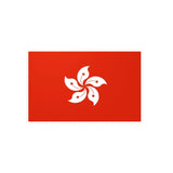 Autocollant drapeau hong kong rectangulaire pvc résistant