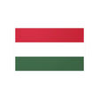 Autocollant drapeau hongrie rectangle pvc résistant