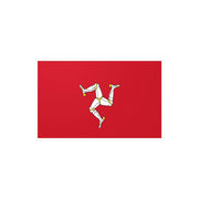 Autocollant drapeau île de man rectangle pvc résistant