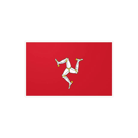Autocollant drapeau île de man rectangle pvc résistant