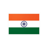 Autocollant drapeau inde rectangle en pvc résistant