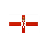 Autocollant drapeau irlande du nord rectangle pvc résistant