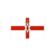 Autocollant drapeau irlande du nord rectangle pvc résistant