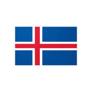 Autocollant drapeau islande rectangle pvc résistant