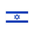 Autocollant drapeau israël rectangle pvc résistant