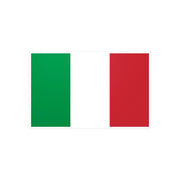 Autocollant drapeau italie rectangulaire pvc résistant