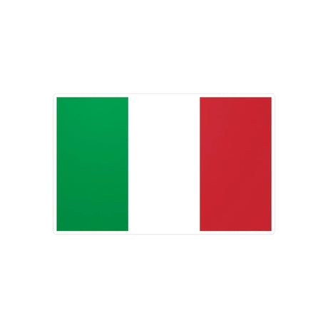 Autocollant drapeau italie rectangulaire pvc résistant