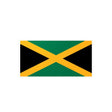 Autocollant drapeau jamaïque rectangle pvc résistant