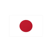 Autocollant drapeau japon forme rectangle en pvc résistant
