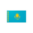 Autocollant drapeau kazakhstan rectangle pvc résistant